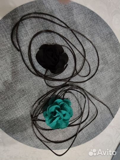 Чокер цветок