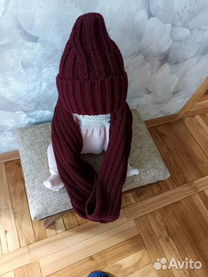 Комплект шапка и шарф