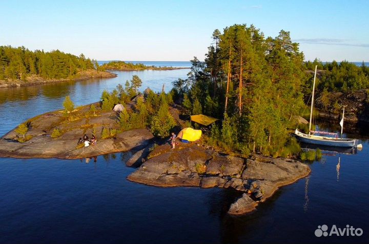 Поход под парусом по Ладоге, 7 дней