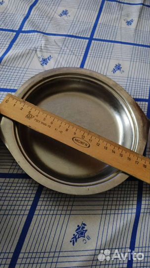Тарелка из нержавейки СССР