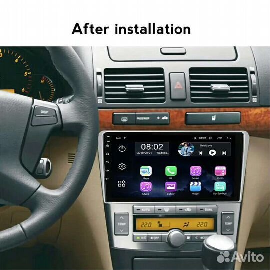 Автомагнитола для Тойота Авенсис 2002-08