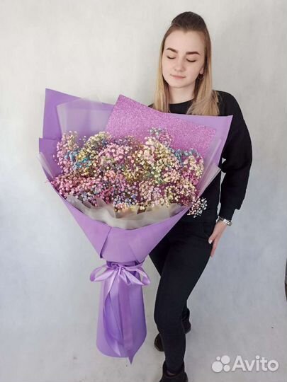 Букет гигант из гипсофилы