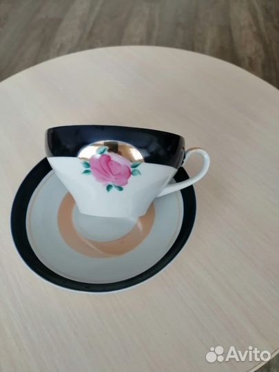 Чайный сервиз СССР дулево Астра в медальоне