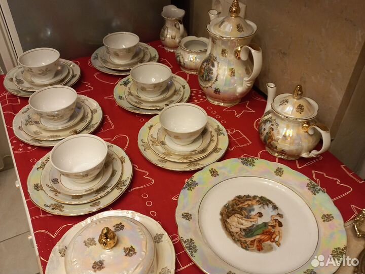 Фарфоровый чайный сервиз Мадонна ГДР Кахла