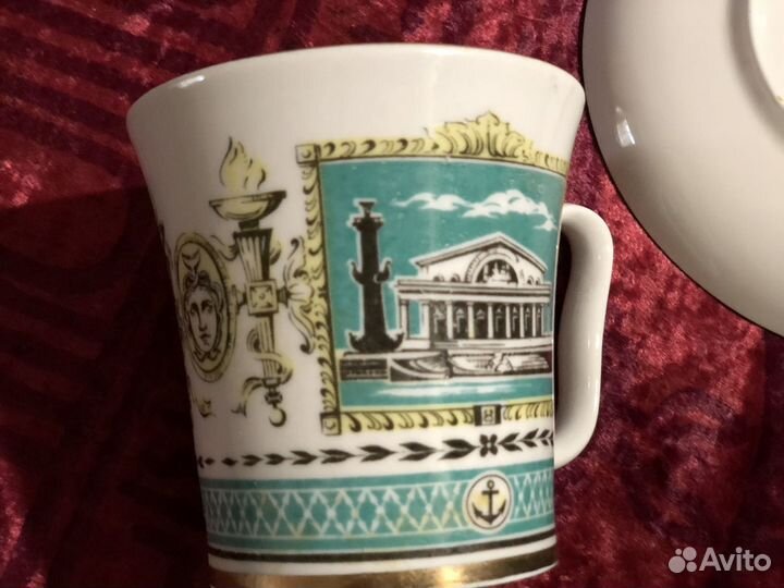 Чашка с блюдцем лфз СССР