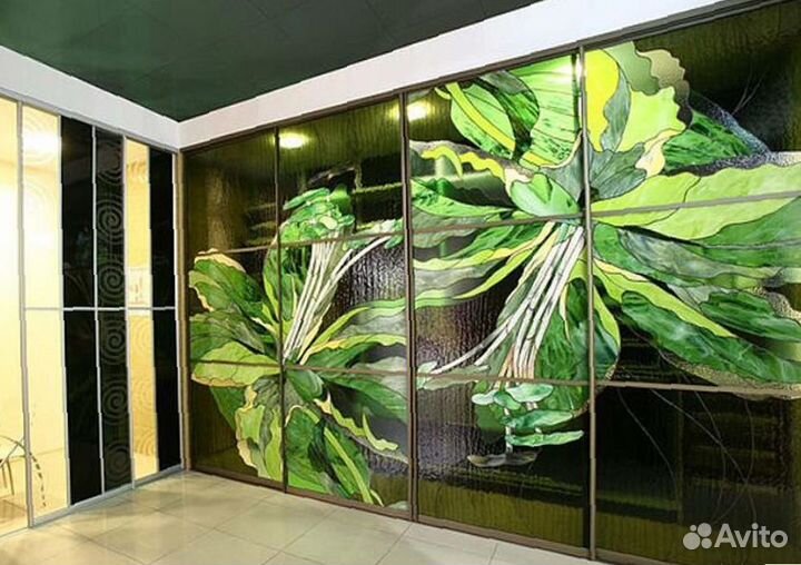 Каленое стекло фотопечать