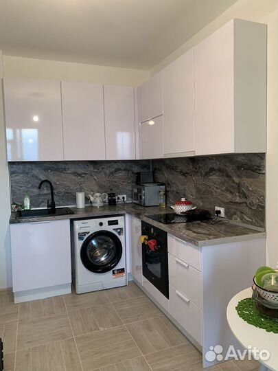 Угловая кухня. Белый глянец ксп:17305