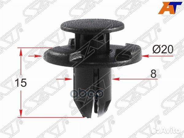 Клипса крепежная nissan/mazda (1 шт.) stm12341 Sat