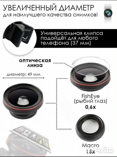 Линза для телефона