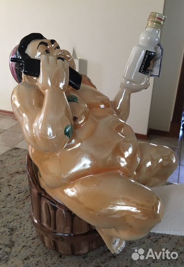 Бутылка от водки, керамика, с дозатором