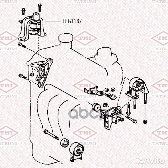 Опора двигателя TEG1187 tatsumi