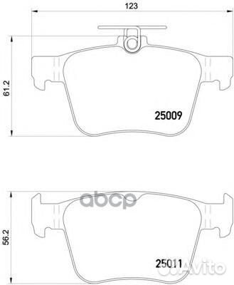 Колодки тормозные задние 3Q0698451/B/C/D/E 5Q0