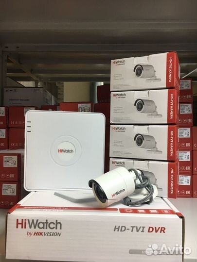 Комплект видеонаблюдения №6 Hiwatch (4 камеры ул.)