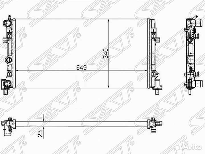 Фольксваген Поло седан радиатор охлаждения двигате