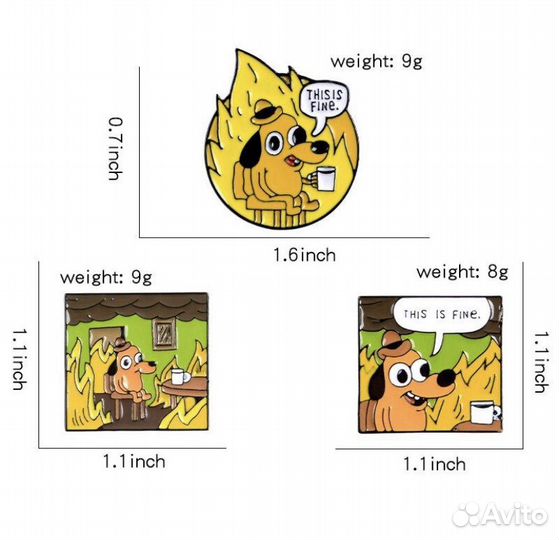 Брошь значок