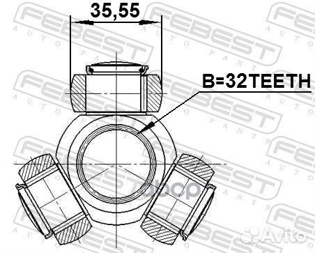 Трипоид 32X35.55 0416DJ24 Febest