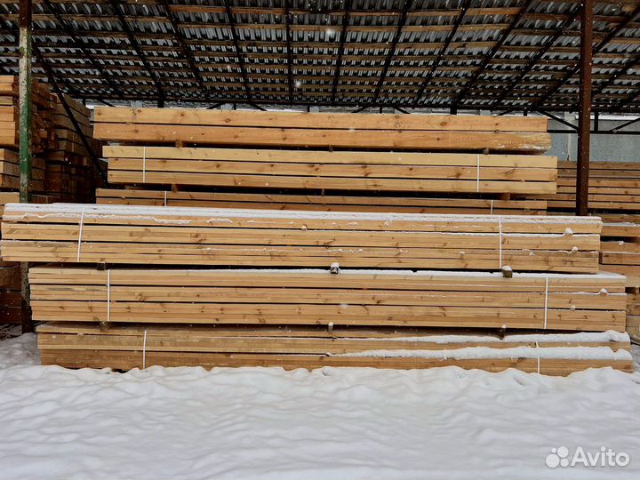 Брус обрезной 100х100х6000мм 1 сорт ГОСТ