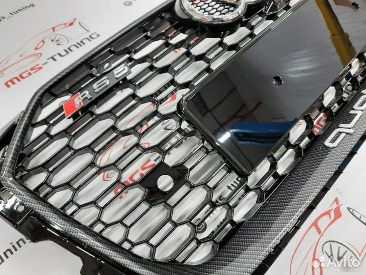 Решетка на Audi A5 в стиле RS5 16-19 г. под карбон