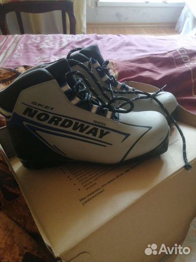 Лыжные ботинки б/у nordway 38р