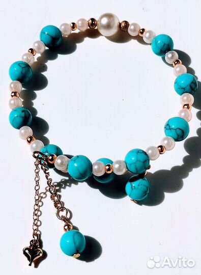 Браслеты из имитации бирюзы