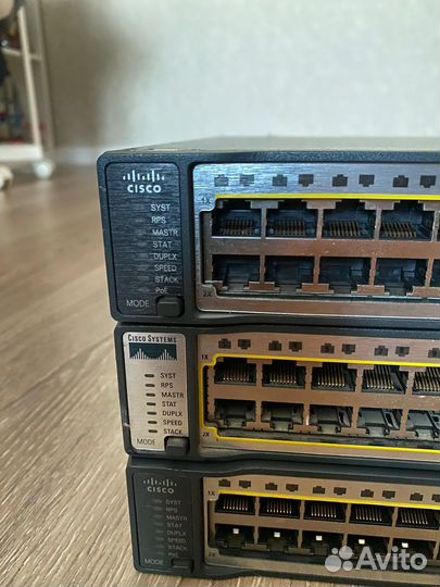 Коммутатор cisco C3750-48PS PoE-48
