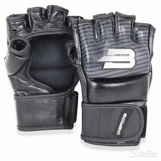 Перчатки для MMA BoyBo inrage кожа черные (р. XL)