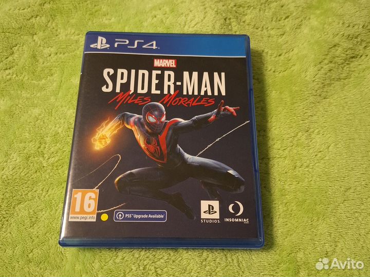 Диск на ps4 spider man miles morales