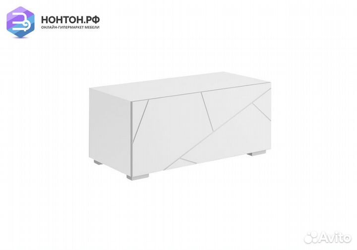 Тумба под тв Гранж тм-001 белый шагрень / матовый