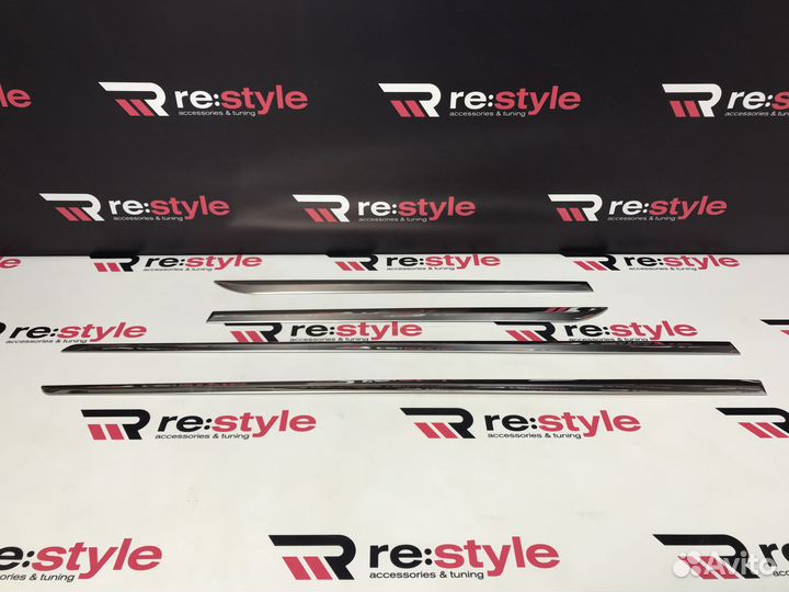 Молдинги дверей Toyota Prius 20 Хром