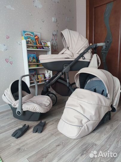 Кoляскa Rоаn Ваss Sоft 3в1 (Romantic pink)