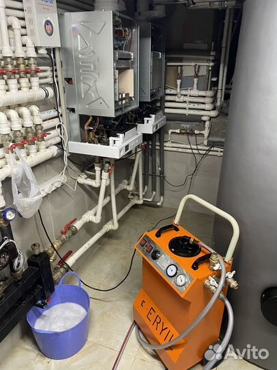 Чистка системы отопления,водоснобжения