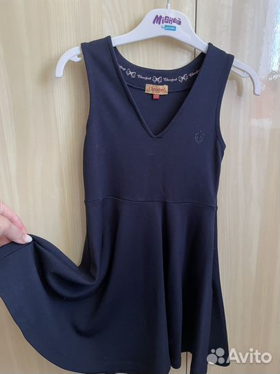 Школьный сарафан синий