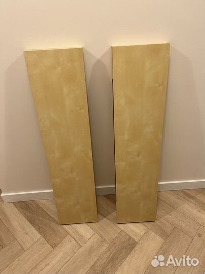 Полка настенная IKEA lack береза, белые