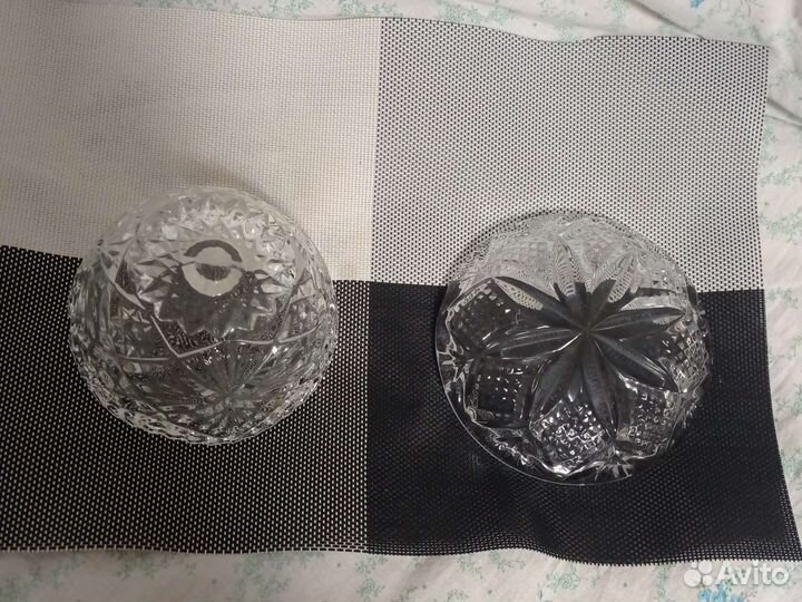 Пепельница хрустальная СССР и салатник