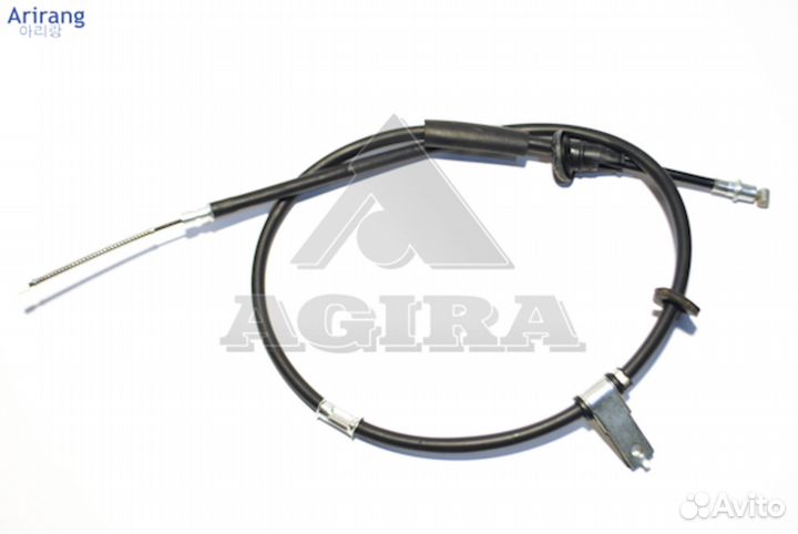 Трос ручного тормоза левый Хундай Хендай Акцент