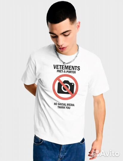 Футболка Vetements antisocial
