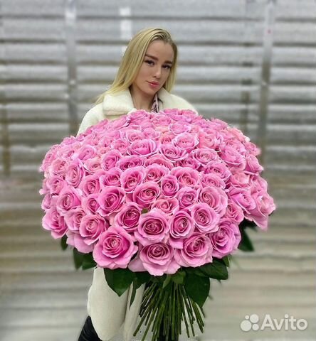 Букет из 101 розы, любой цвет и размер с доставкой