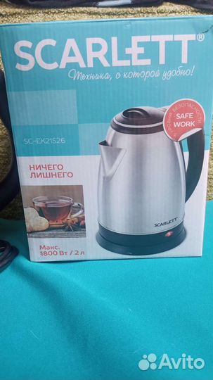 Чайник Scarlett SC-EK21S26, серебристый