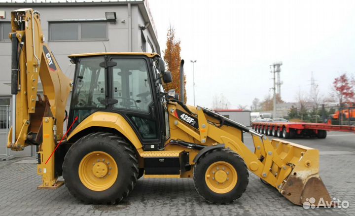 Стекло за дверью правое погрузчика Caterpillar 428