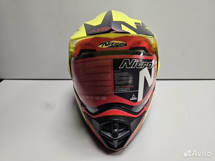 Шлем nitro MX670 podium adventure DVS (BlackYellow