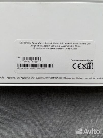 Apple watch series 6 40mm (оригинал)