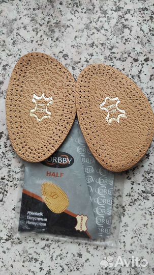 Полустельки кожаные