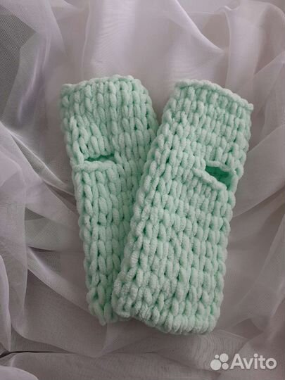 Митенки плюшевые