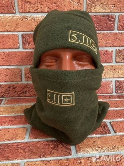 Шапка флисовая +снуд