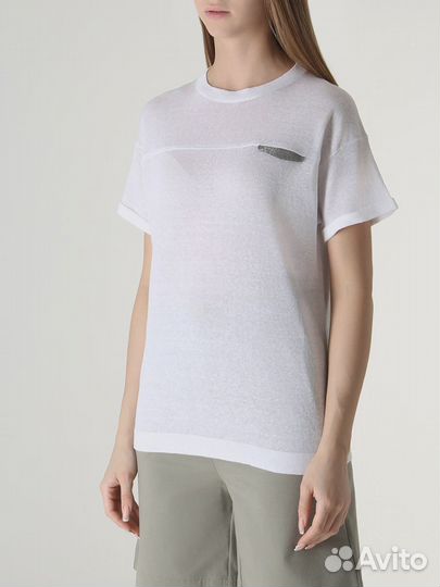 Футболка льняная Brunello Cucinelli