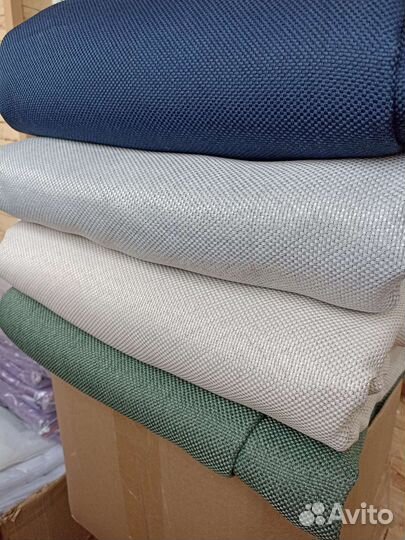 Шторы новые 4 м Блэкаут Рогожка