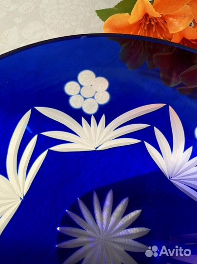 Вазы антикварные, кобальт