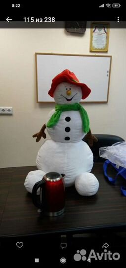 Большой Снеговик аниматорам/супер подарок