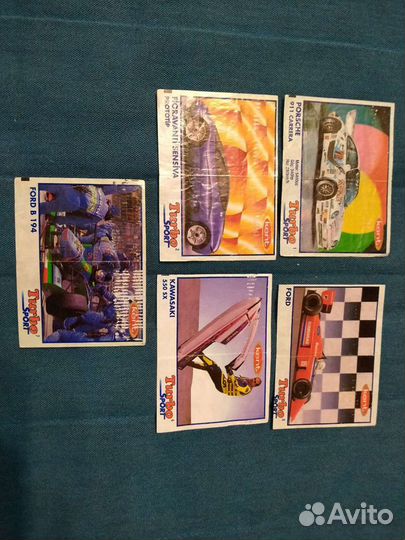 Вкладыши от жвачки Turbo Sport