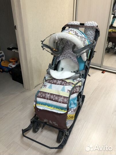 Санки коляска ника 7-7